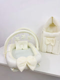 Muslin Nest Bed with Play Gym &amp; Holder