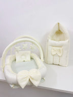 Muslin Nest Bed with Play Gym &amp; Holder