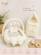 Muslin Nest Bed with Play Gym &amp; Holder