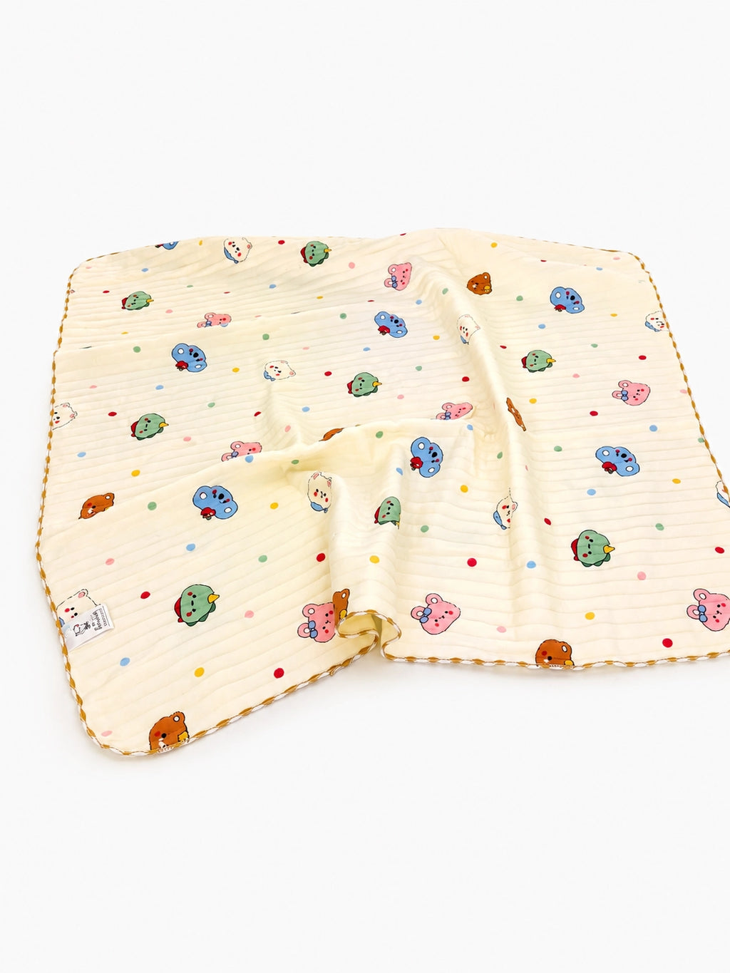 Ivory Muslin Baby Blanket